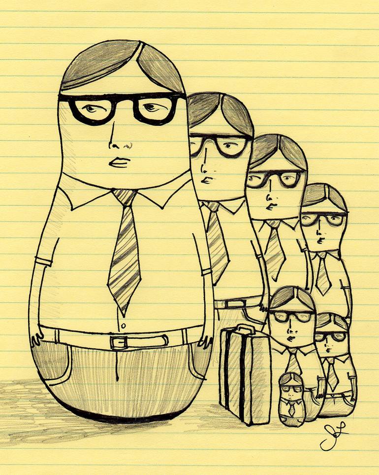 770x963 office space matryoshka drawing - Matryoshka Drawing