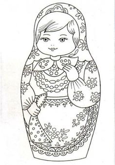 236x338 best matroyska draw images matryoshka doll, dolls, patterns - Matryoshka Drawing