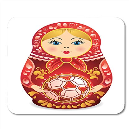 425x425 boszina mouse pads drawing of matryoshka in red - Matryoshka Drawing