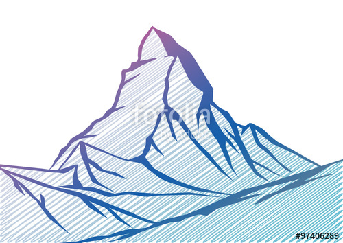 500x354 Matterhorn Stock Image And Royalty Free Vector - Matterhorn Drawing