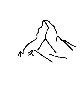 357x382 Matterhorn Tattoo Ideen Tattoos, Mountain - Matterhorn Drawing