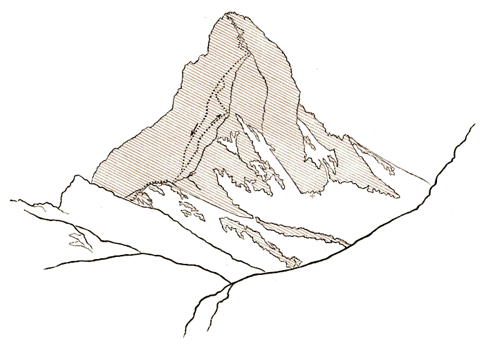 700x498 The Project Gutenberg Ebook Of The Ascent Of The Matterhorn - Matterhorn Drawing