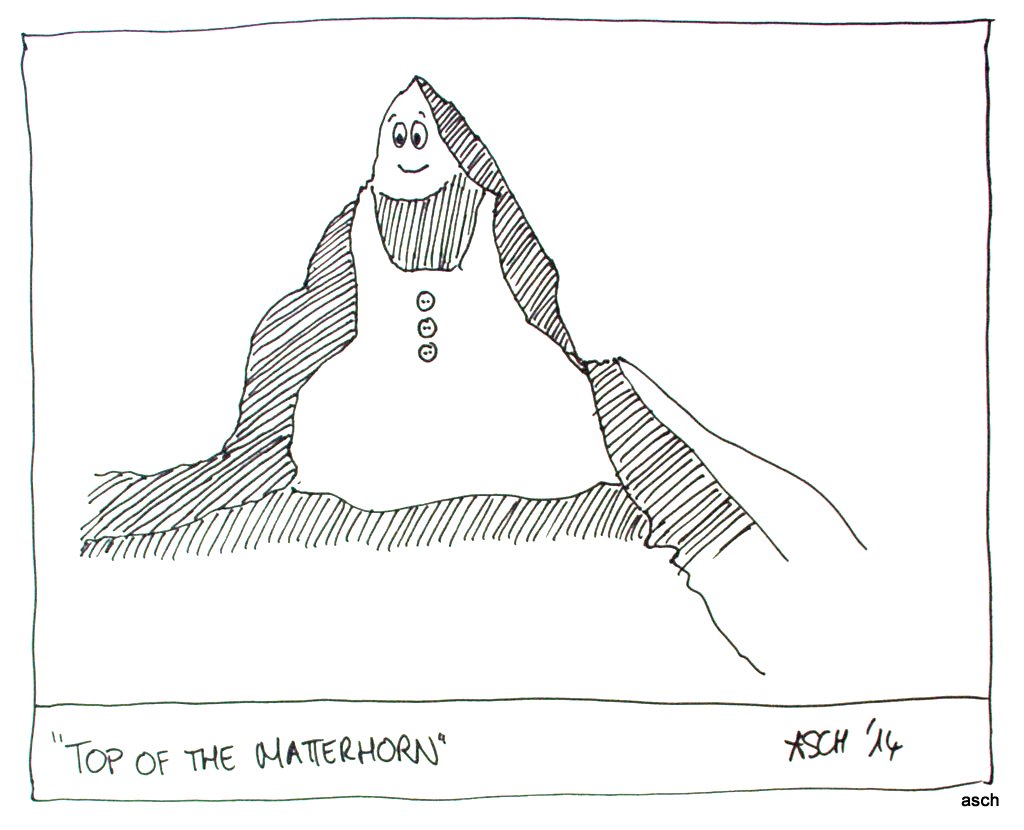 1024x830 Drawings Matterhorns - Matterhorn Drawing