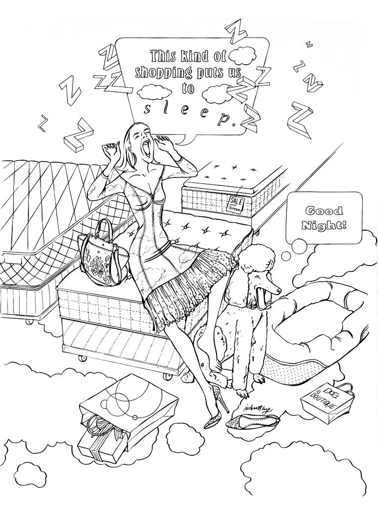 770x1027 Mattress Store Drawing - Mattress Drawing