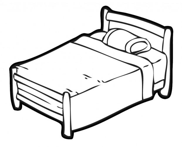 620x501 Bed Drawing For Free Download - Mattress Drawing