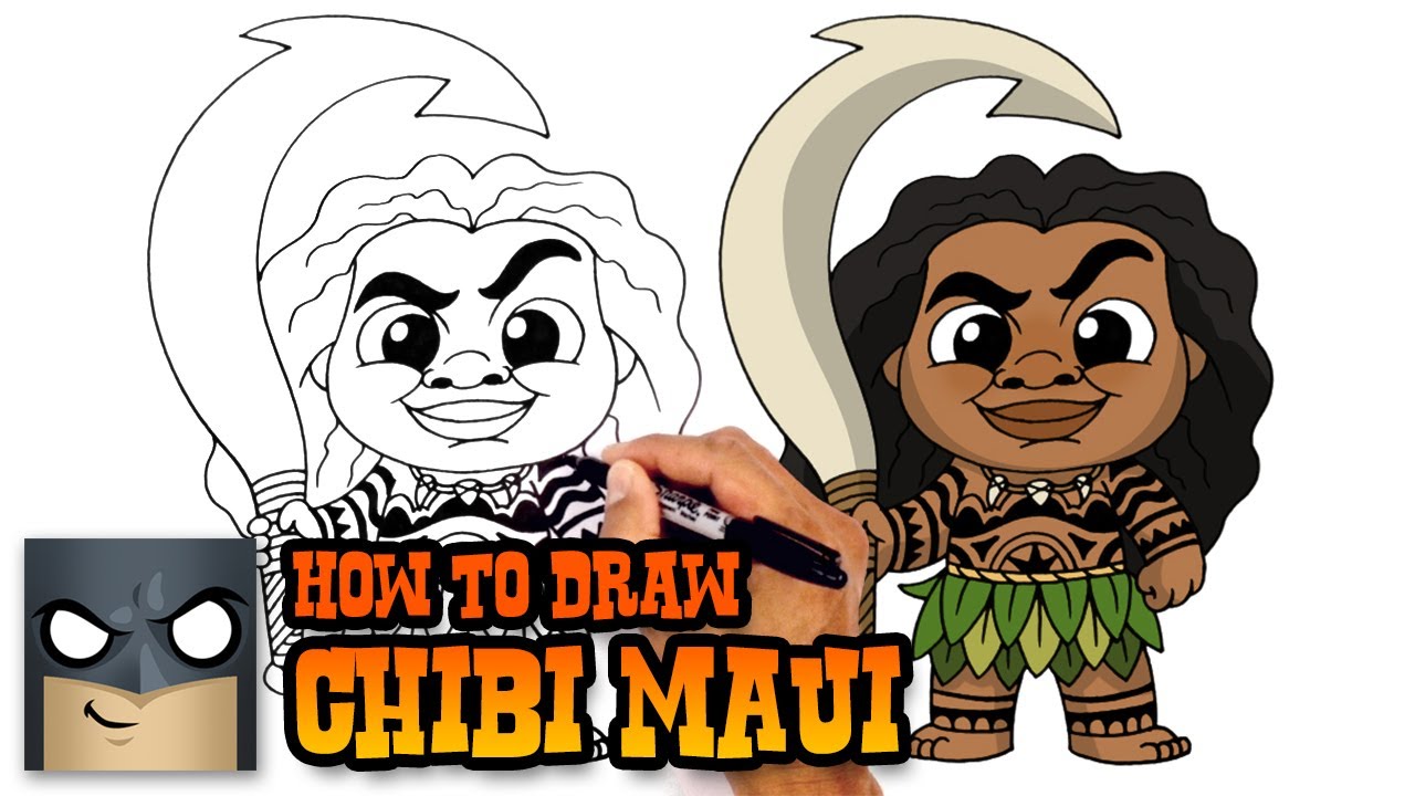 1280x720 how to draw maui moana - Maui Drawing