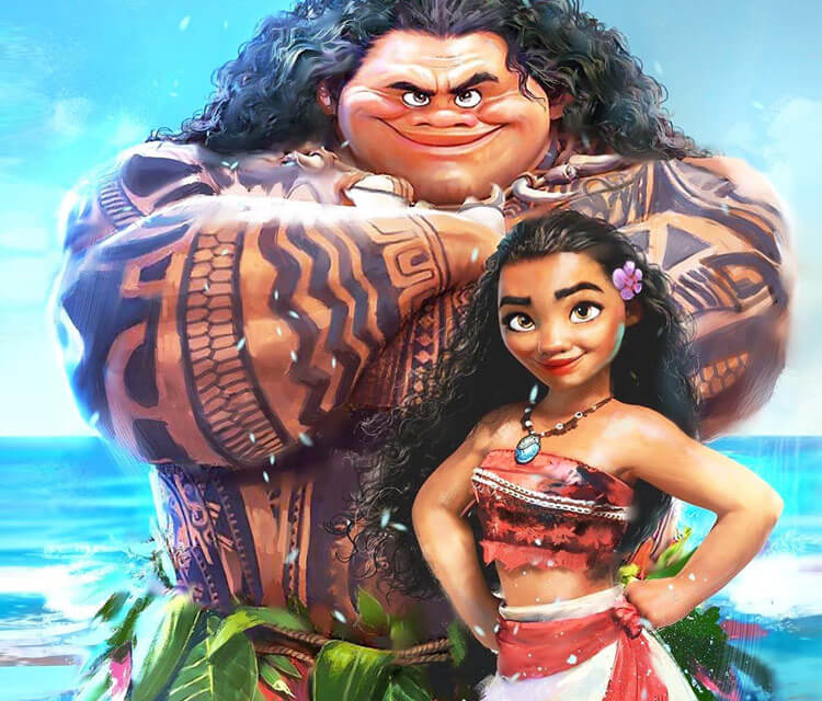 750x640 moana and maui drawing - Maui Drawing