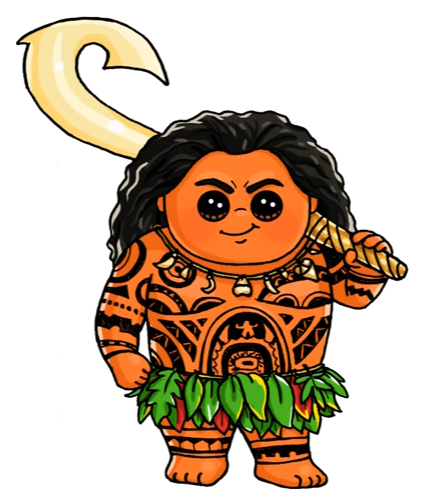 427x504 disney cute kawaii drawings, cute drawings - Maui Drawing