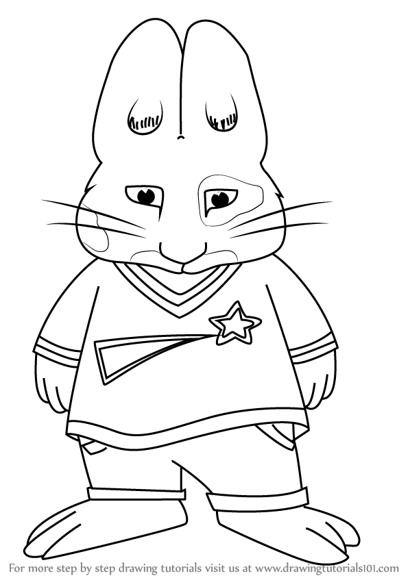 598x844 learn how to draw roger piazza from max and ruby - Max And Ruby Drawing