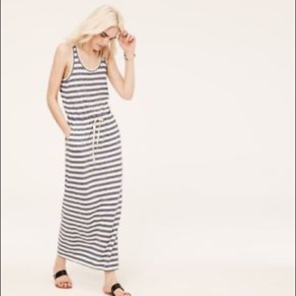 580x580 lou grey dresses lou grey striped drawing string maxi dress - Maxi Dress Drawing