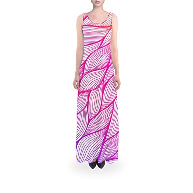 385x385 Queen Of Cases Japanese Leaves Ombre Flared Maxi Dress - Maxi Dress Drawing