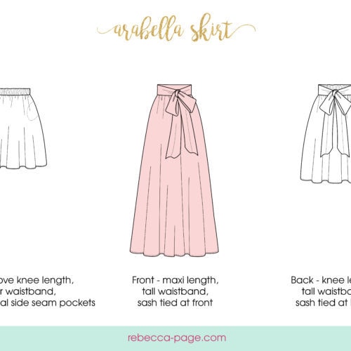 500x500 The Arabella - Maxi Dress Drawing