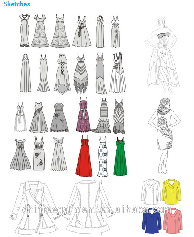 653x800 Fashion Women Front Zipper Latest Design Maxi Dress - Maxi Dress Drawing