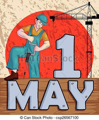 385x470 happy may day celebration in vector - May Day Drawing