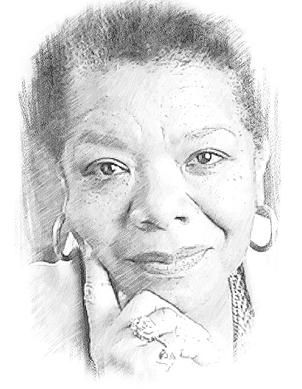 302x389 i rise - Maya Angelou Drawing