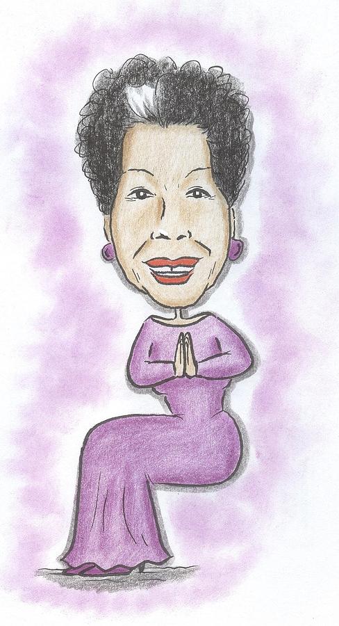 488x900 maya angelou drawing - Maya Angelou Drawing