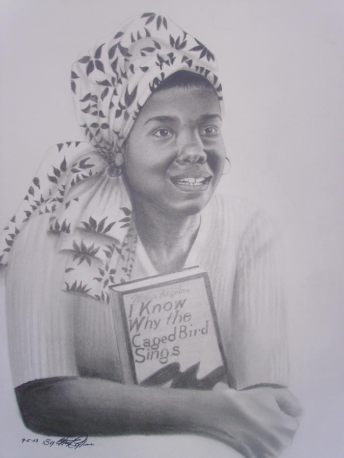 675x900 maya angelou haydays drawing - Maya Angelou Drawing
