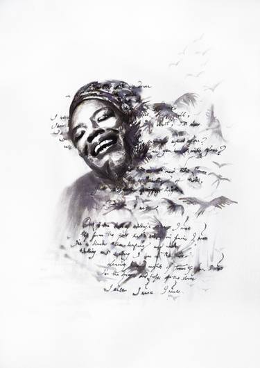 375x530 phenomenal woman maya angelou through her poem - Maya Angelou Drawing