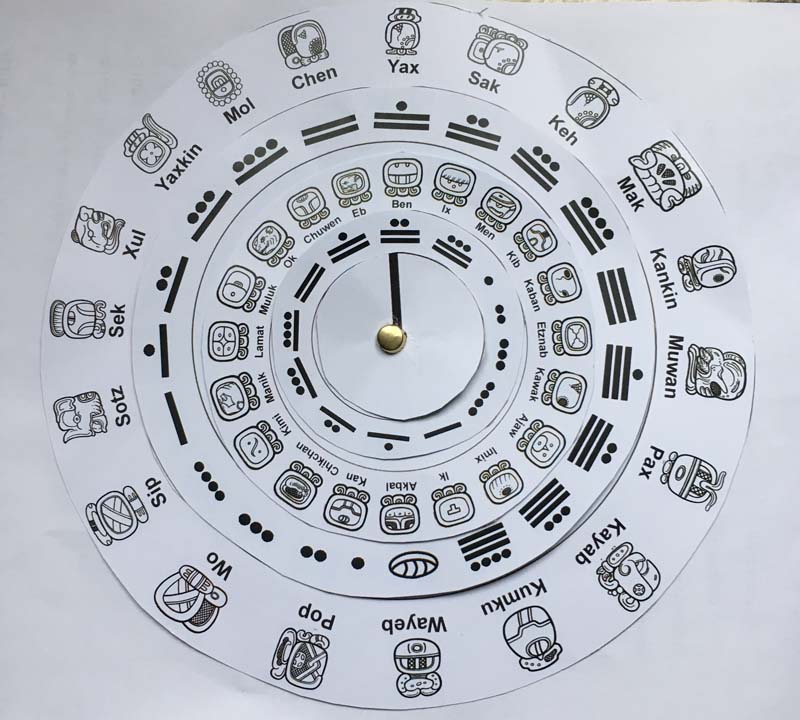 800x720 Make Your Own Maya Calendar - Mayan Calendar Drawing