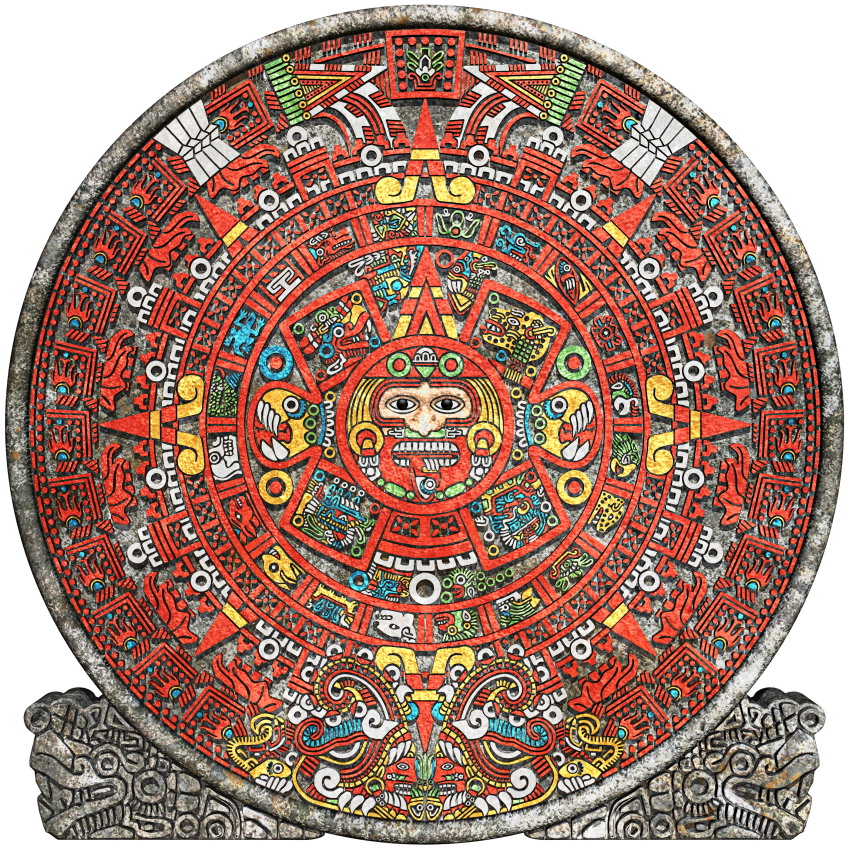 849x850 the mayan calendar calendars - Mayan Calendar Drawing