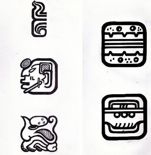 520x535 the mayan calendar - Mayan Drawings