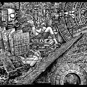 300x300 mayan pyramids drawings fine art america - Mayan Pyramid Drawing