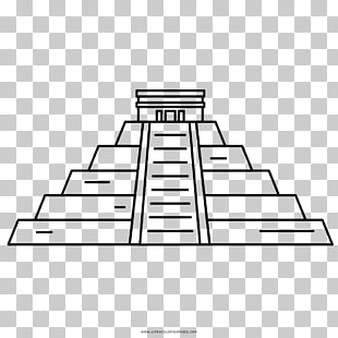 Mayan Pyramid Drawing at PaintingValley.com | Explore collection of ...