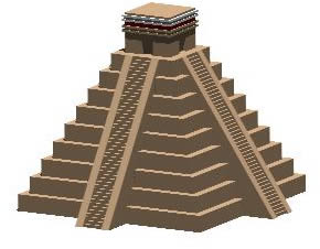 290x226 mayan pyramid in autocad cad download - Mayan Pyramid Drawing