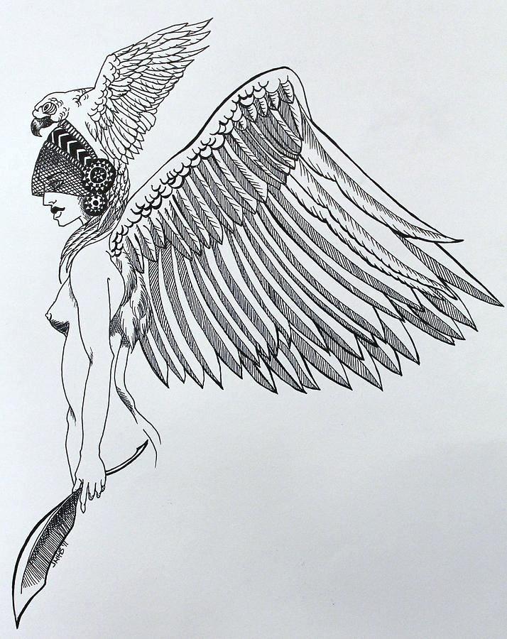 714x900 Mayan Drawings Maize God Drawing - Mayan Temple Drawing