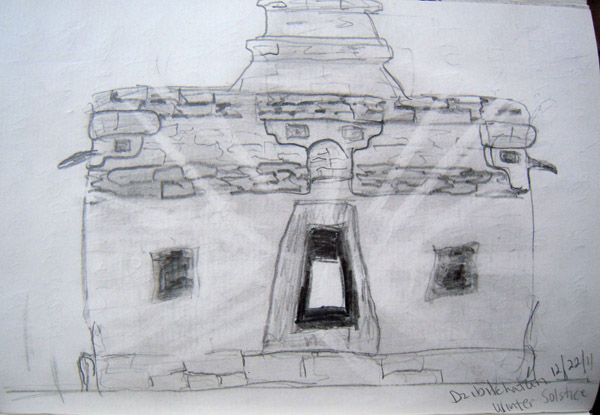 600x415 Winter Solstice With Mayan Spirits Judith Shaw - Mayan Temple Drawing