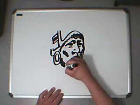 480x360 Freestyle Art Mayan Warrior - Mayan Warrior Drawing