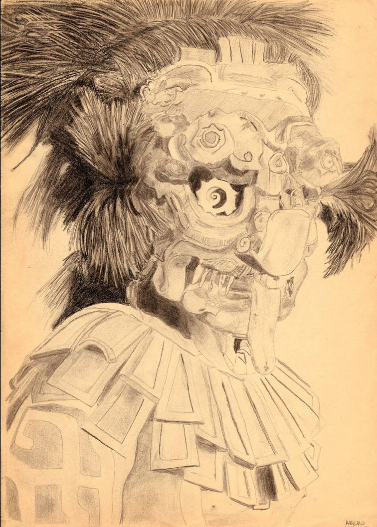 756x1057 Mayan Warrior - Mayan Warrior Drawing