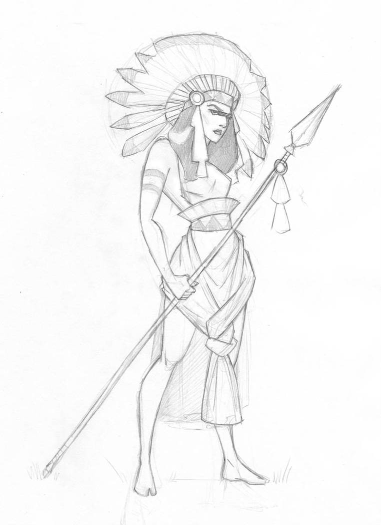 762x1048 Mayan Warrior Chick - Mayan Warrior Drawing