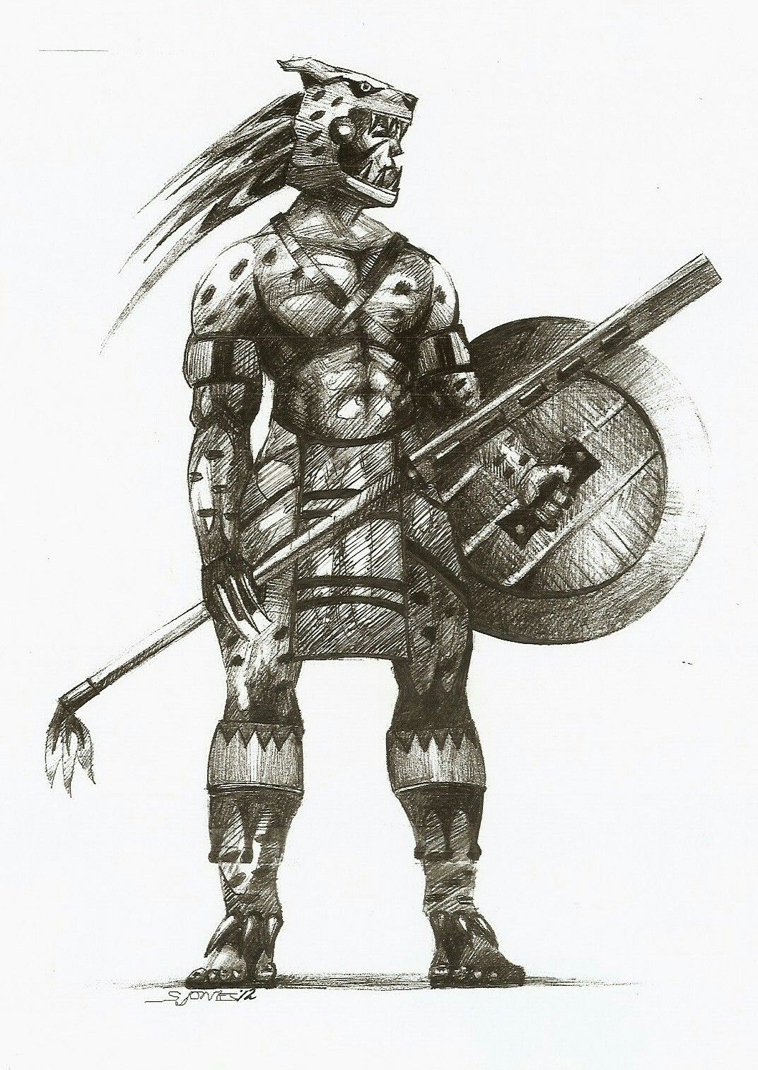 1072x1512 Mayan Warrior Weapons And Armor Larp And Cosplay Aztec Warrior - Mayan Warrior Drawing