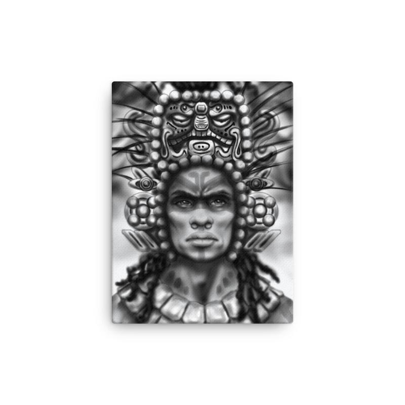 800x800 Aboriginal Moor Mayan Warrior Canvas Aboriginalmoor - Mayan Warrior Drawing