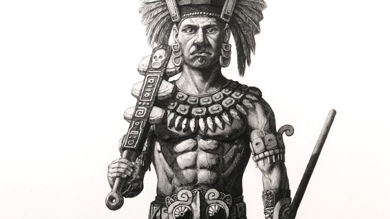 Mayan Warrior Drawing at PaintingValley.com | Explore collection of ...