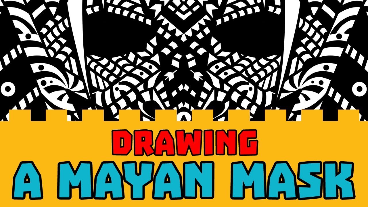 1280x720 Drawing A Mayan Warrior Mask - Mayan Warrior Drawing