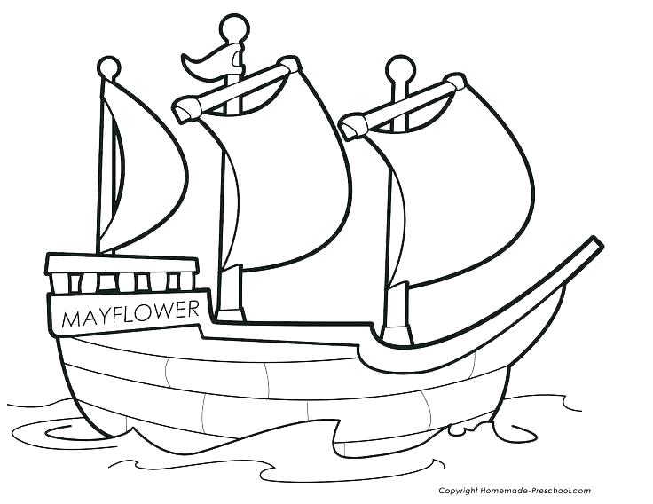 736x568 Mayflower Drawing Part For Free Download - Mayflower Drawing