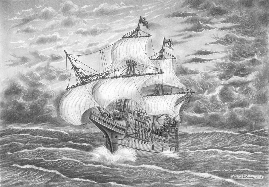 900x628 mayflower ship drawing - Mayflower Ship Drawing