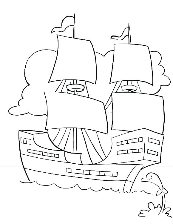 Mayflower Ship Drawing at PaintingValley.com | Explore collection of ...