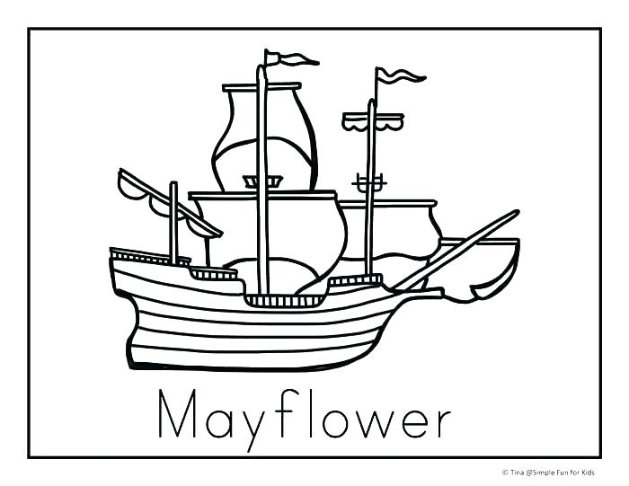 700x541 coloring mayflower ship coloring - Mayflower Ship Drawing
