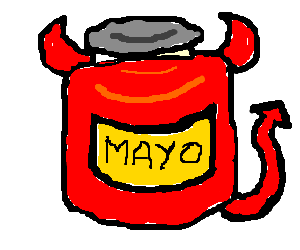 300x250 devil mayonnaise drawing - Mayonnaise Drawing