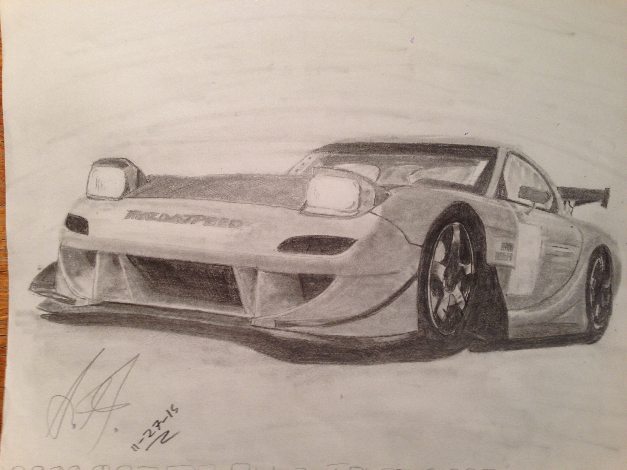 2048x1536 latest drawing mazda touring car - Mazda Rx7 Drawing