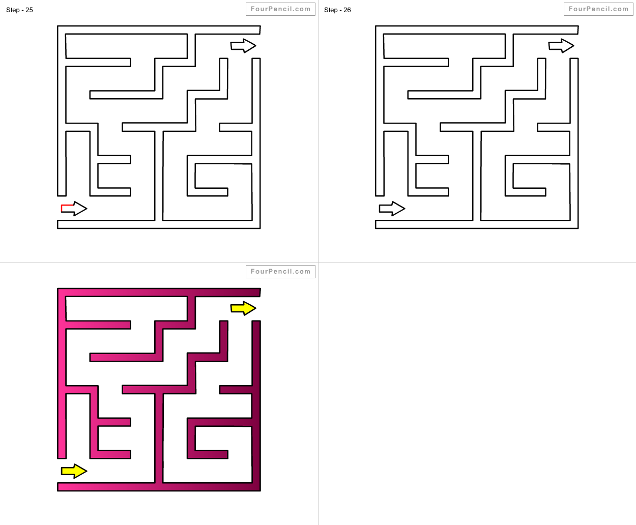 1250x1032 how to draw maze for kids step - Maze Drawing