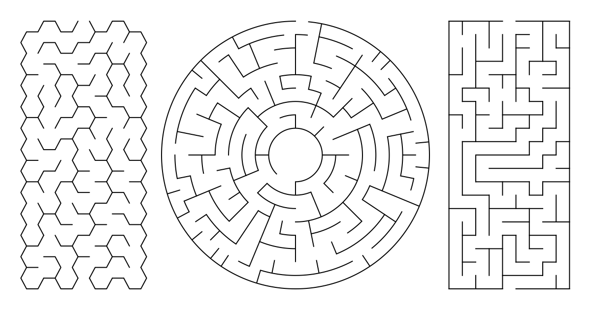 1200x630 maze generator - Maze Drawing
