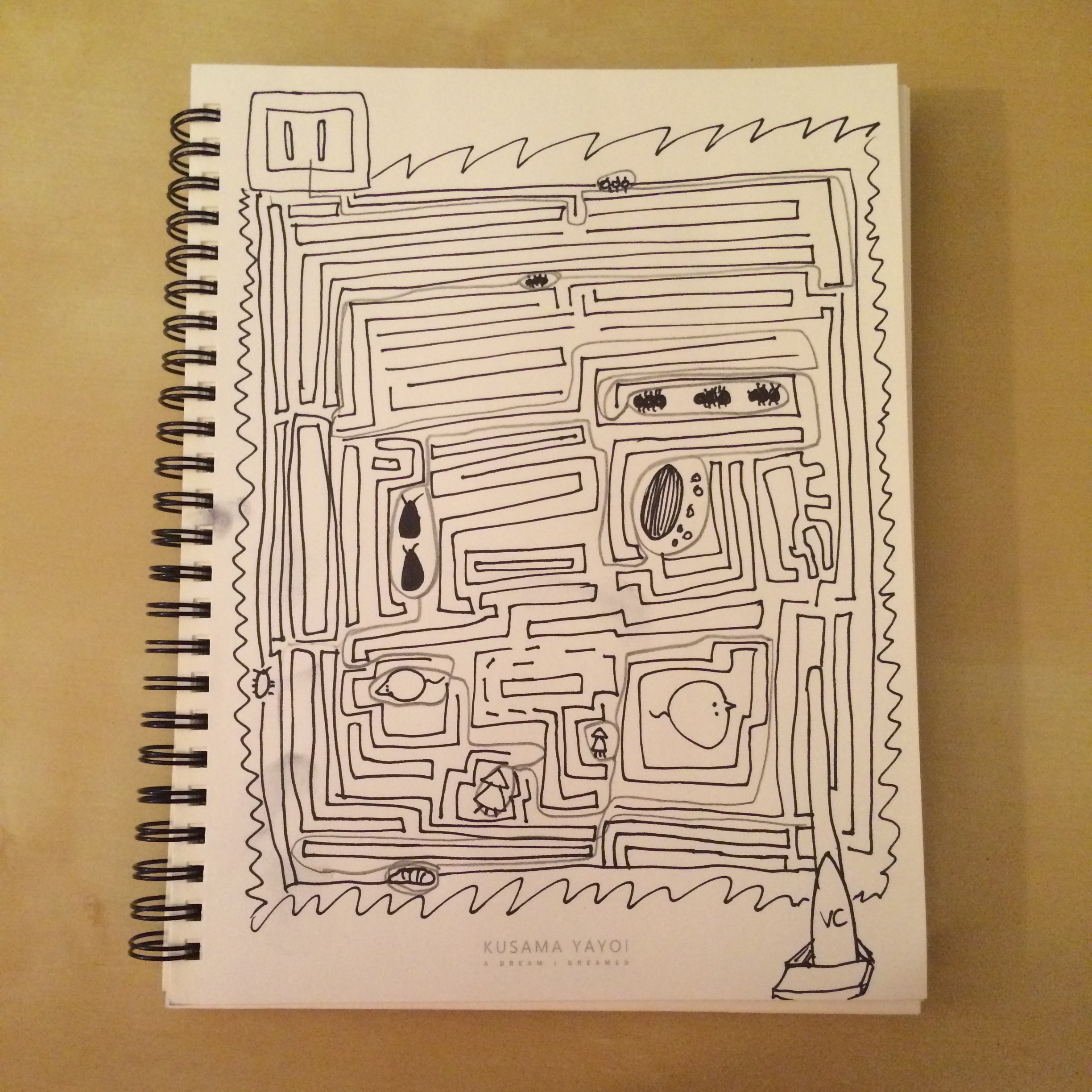 2448x2448 draw a maze drawing on everything - Maze Drawing