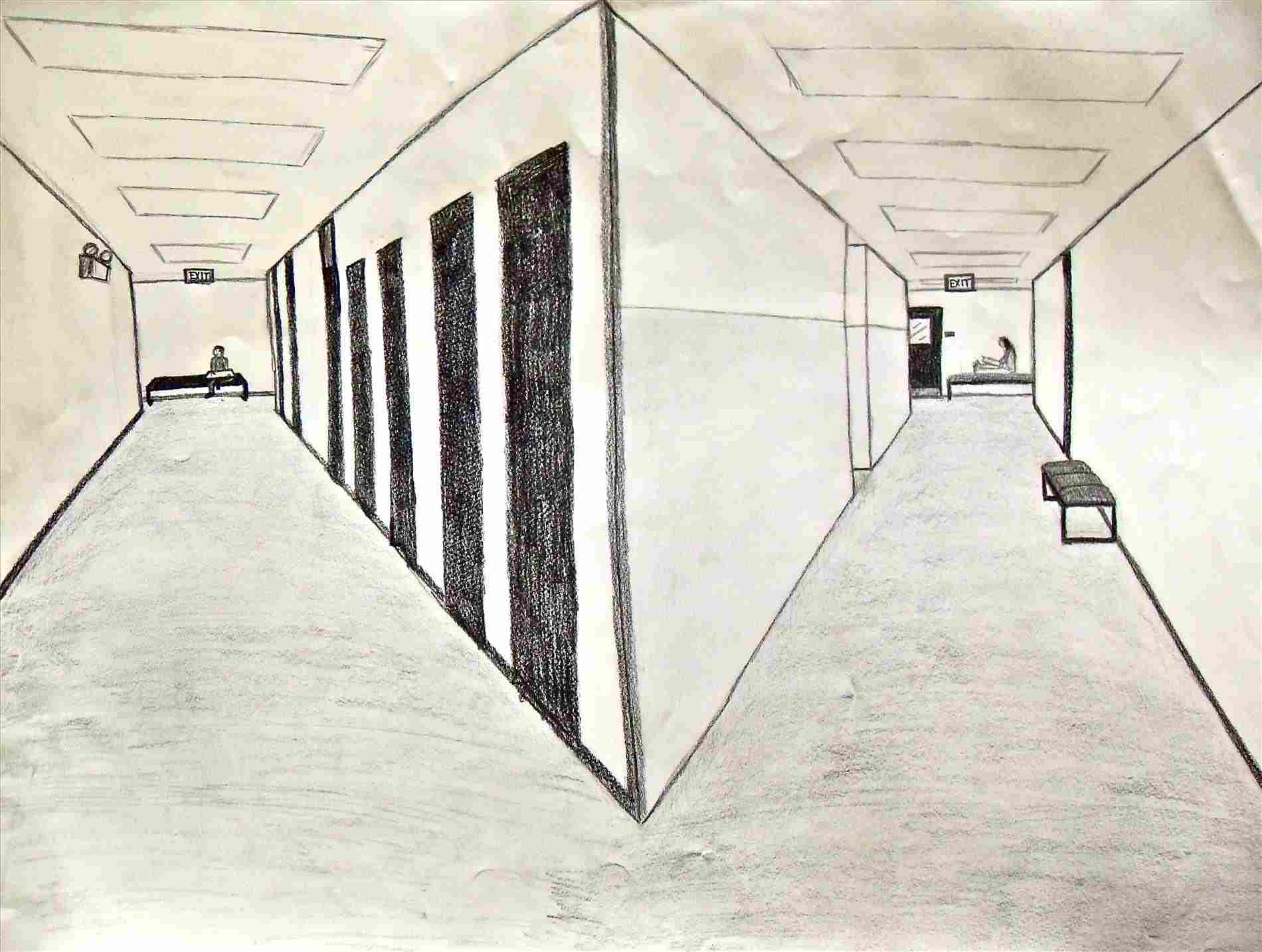 1900x1434 Two Point Perspective Drawing Easy Gdpicture Us - Maze Drawing Based On Two Point Perspective