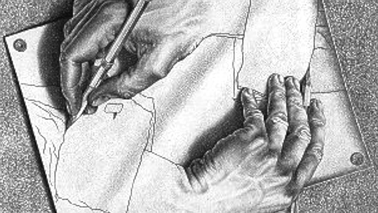 1280x720 Drawing Hands Mc Escher - Mc Drawing