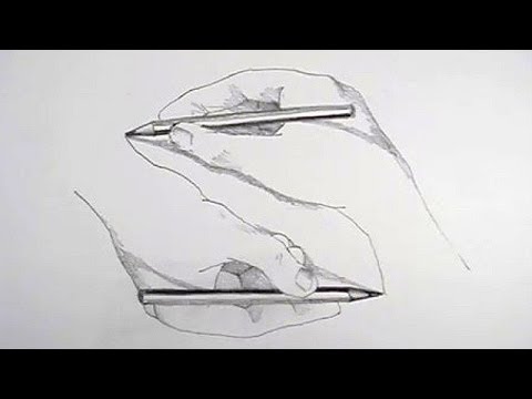 480x360 How To Draw A Hand Drawing A Hand Optical Illusion - Mc Drawing