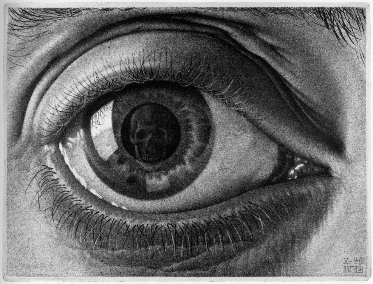 1280x975 M C Escher Eye, Drawing Graphite - Mc Drawing